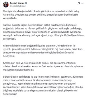 cevdet yilmaz cari islemler dengesindeki olumlu gelismeler surecek GdvrtQkx.jpg